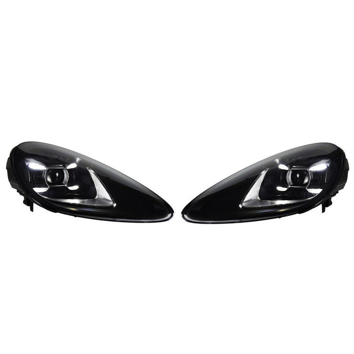 Car Craft Compatible With Porsche Cayenne 2011-2014 Car Front Upgraded Head Light Lamp Xenon Headlight Retrofit Upgrade Matrix Modified Led Drl Hid A
