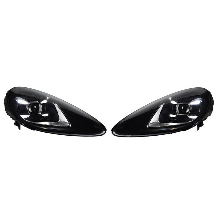 Car Craft Compatible With Porsche Cayenne 2015-2018 Car Front Upgraded Head Light Lamp Xenon Headlight Retrofit Upgrade Matrix Modified Led Drl Hid A
