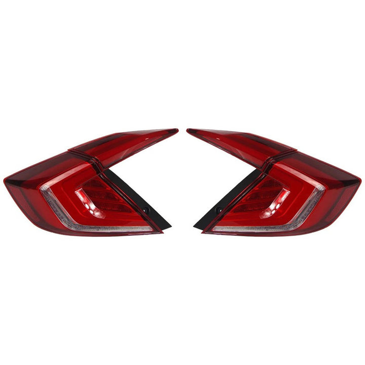 Car Craft Compatible With Honda Civic 10th Gen 2016-2020 Car Rear Upgraded Tail Light Lamp Xenon Taillight Retrofit Upgrade Modified Led Drl Hid B Red