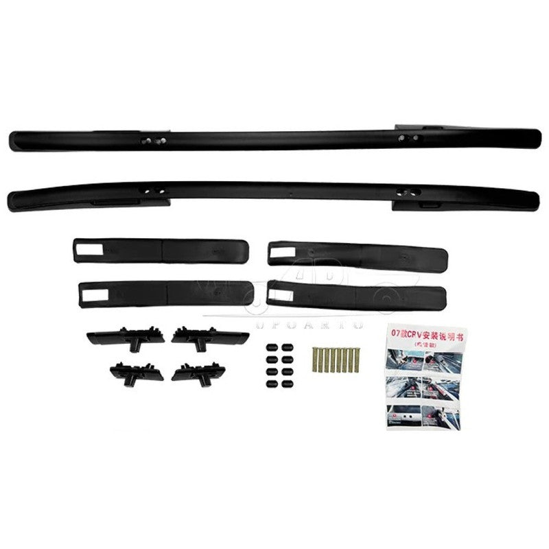 Car Craft Compatible With Honda Crv 2007-2011 Roof Rail Rack Bar Ar-hnda-0139 Bl Black Flat Tube CC-8568 - CAR CRAFT INDIA