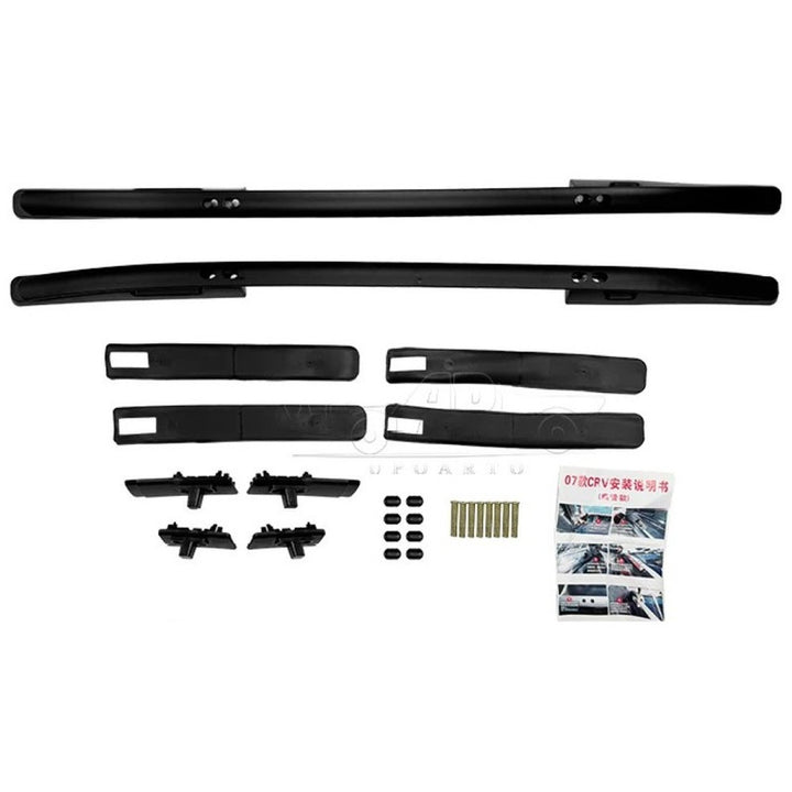 Car Craft Compatible With Honda Crv 2007-2011 Roof Rail Rack Bar Ar-hnda-0139 Bl Black Flat Tube CC-8568 - CAR CRAFT INDIA