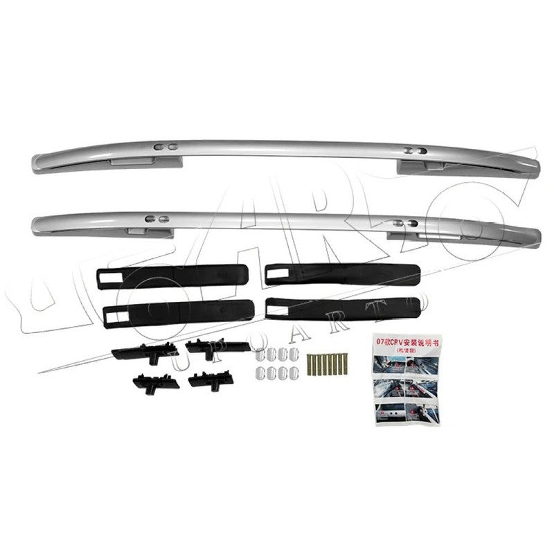Car Craft Compatible With Honda Crv 2007-2011 Roof Rail Rack Bar Ar-hnda-0139 Sl Silver Chrome Flat Tube CC-8569 - CAR CRAFT INDIA