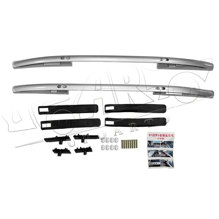 Car Craft Compatible With Honda Crv 2007-2011 Roof Rail Rack Bar Ar-hnda-0139 Sl Silver Chrome Flat Tube CC-8569 - CAR CRAFT INDIA
