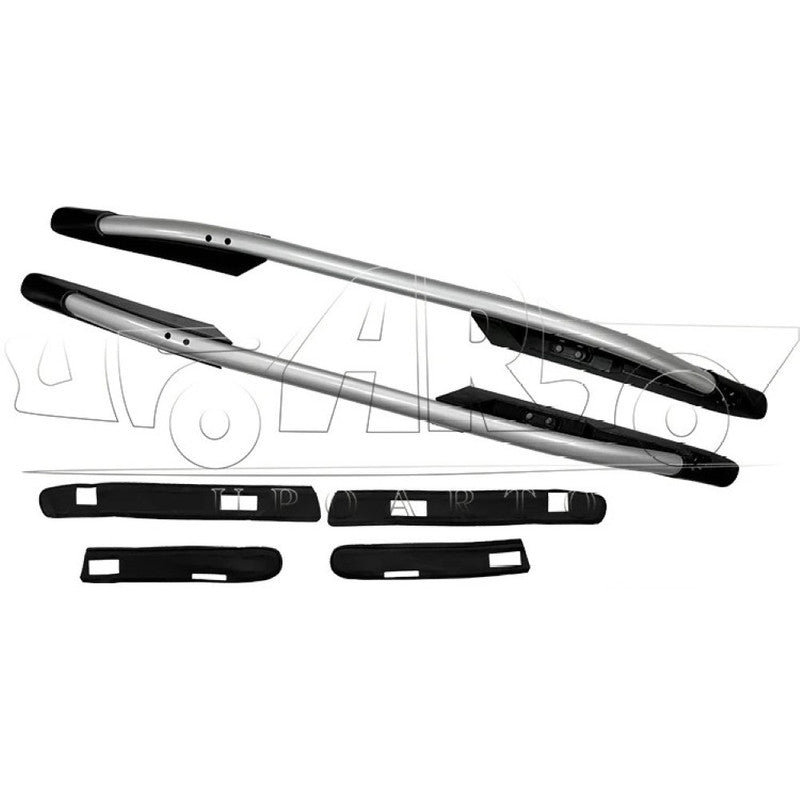 Car Craft Compatible With Honda Crv 2007-2011 Roof Rail Rack Bar Ar-hnda-0136 Sl Silver Chrome Round Tube CC-8567 - CAR CRAFT INDIA
