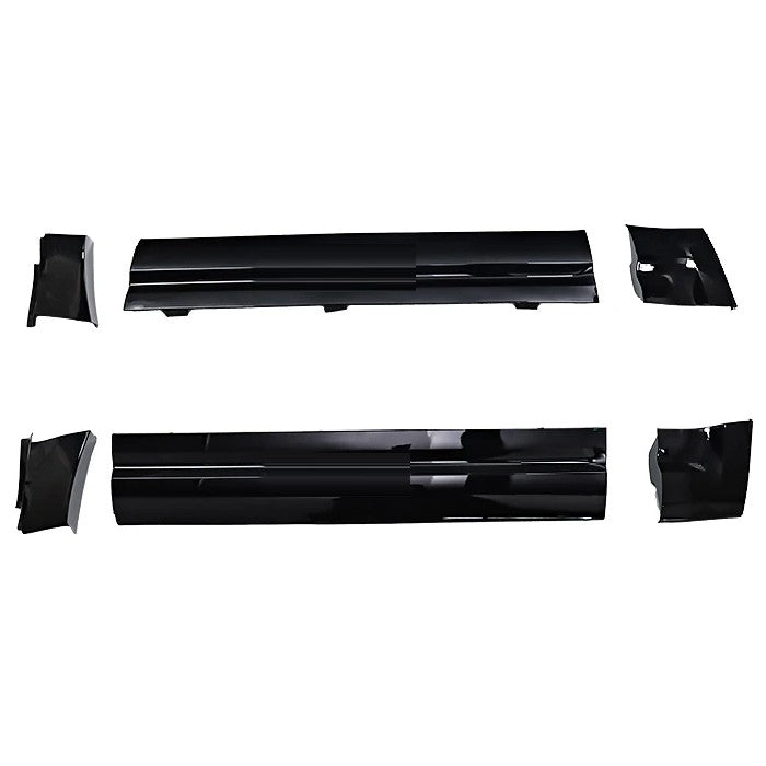 Car Craft Compatible With Range Land Rover Defender 90 L663 Lr129997 2020+ Black Knight Front And Back Side Skirt Door Protective Panel Surround Door Trim Panel Side Skirts Lip 2 Door - CAR CRAFT INDIA