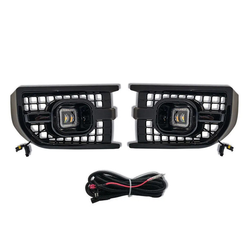 Car Craft Compatible With Range Land Rover Defender 90 110 L663 Lr129997 2020+ Front Bumper Fog Lamp Fog Light Led Cover - CAR CRAFT INDIA
