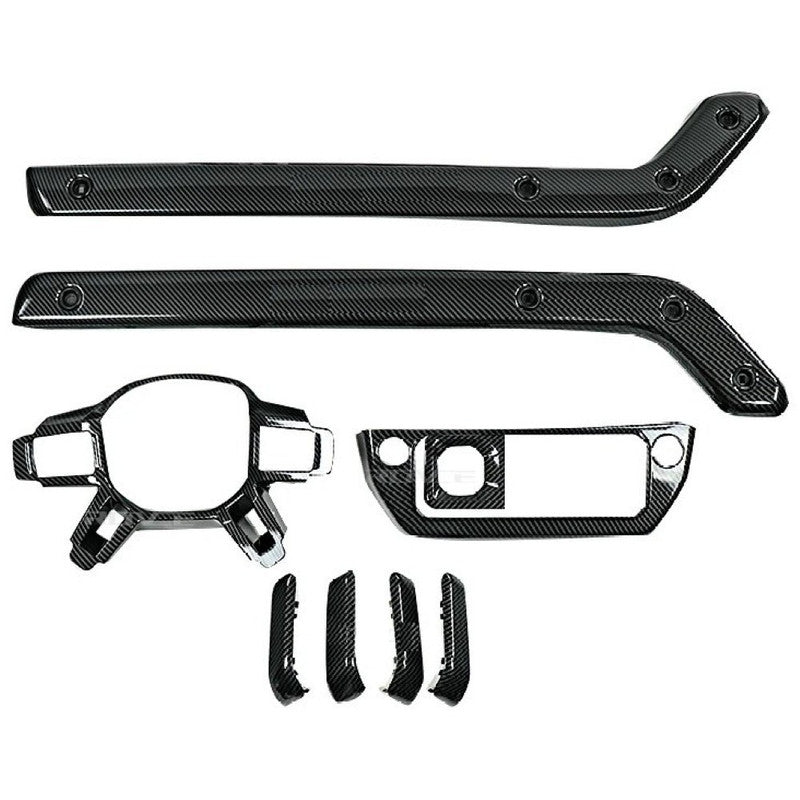 Car Craft Compatible With Range Land Rover Defender 90 110 L663 Lr129997 2020+ Car Interior Trim Set Center Console Aremest Panel Side Trim Strips Steering Cover Piano Black - CAR CRAFT INDIA