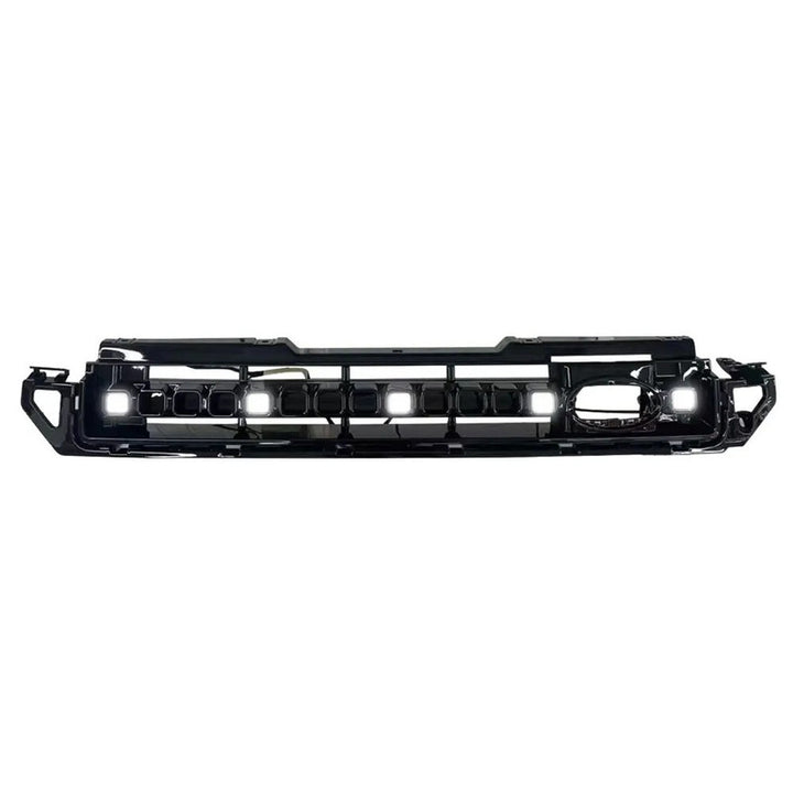 Car Craft Compatible With Range Land Rover Defender 90 110 130 2020+ Front Bumper Show Led Grille With Light Octa Style White