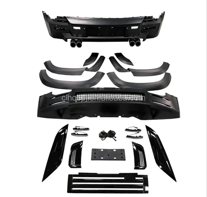 Car Craft Compatible With Range Land Rover Defender 90 110 130 L663 Lr129997 2020+ Upgrade Convert Facelift To Lumma Front Rear Bumper With Bodykit Splitter Skirts Lip Wheel Arch Lumma Style - CAR CRAFT INDIA