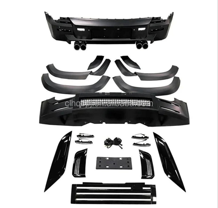 Car Craft Compatible With Range Land Rover Defender 90 110 130 L663 Lr129997 2020+ Upgrade Convert Facelift To Lumma Front Rear Bumper With Bodykit Splitter Skirts Lip Wheel Arch Lumma Style - CAR CRAFT INDIA