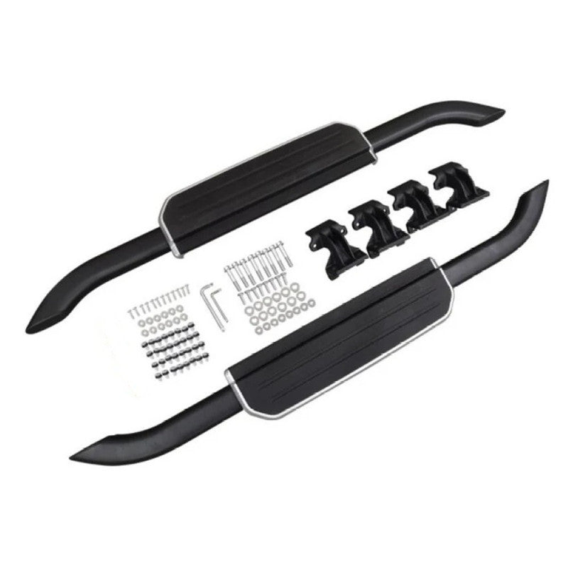 Car Craft Compatible With Range Land Rover Defender 90 L663 Lr129997 2020+ Non-slip Fixed Side Step Running Board Silver 2 Door - CAR CRAFT INDIA
