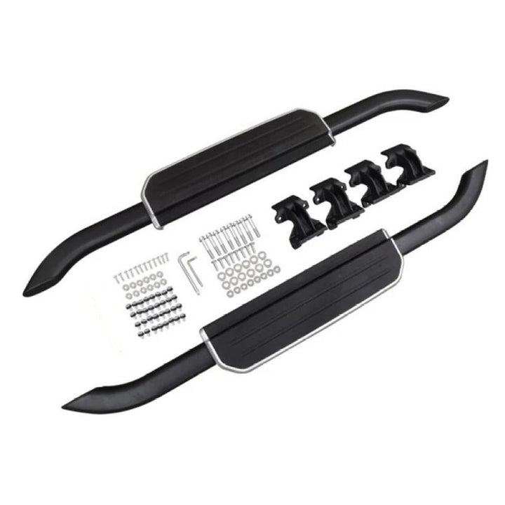 Car Craft Compatible With Range Land Rover Defender 90 L663 Lr129997 2020+ Non-slip Fixed Side Step Running Board Silver 2 Door - CAR CRAFT INDIA