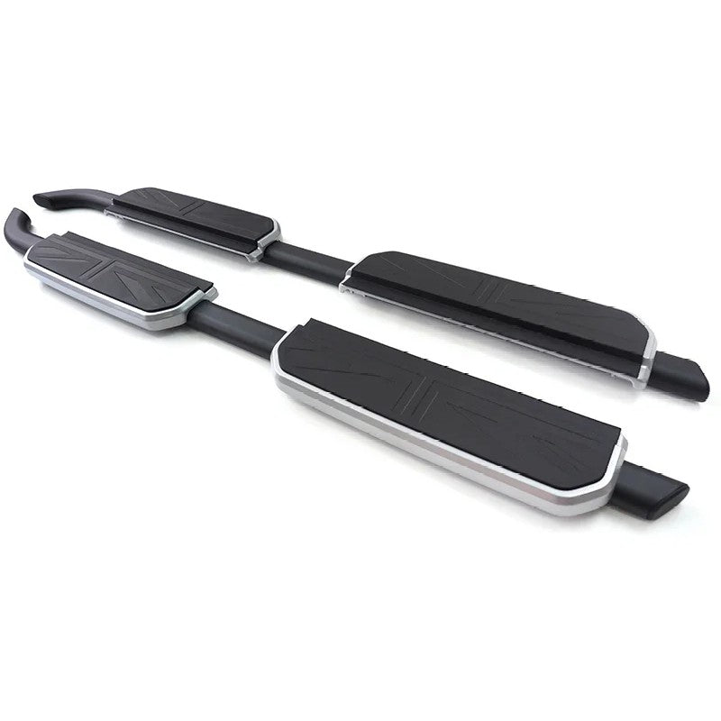 Car Craft Compatible With Range Land Rover Defender 110 L663 Lr129997 2020+ Non-slip Fixed Side Step Running Board Uk Flag 4 Door - CAR CRAFT INDIA