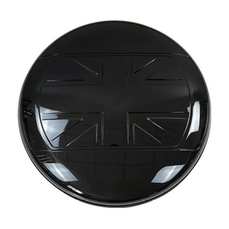Car Craft Compatible With Range Land Rover Defender 90 110 L663 Lr129997 2020+ Rear Trunk Spare Wheel Tire Guard Protective Cover Union Jack Black Flag - CAR CRAFT INDIA