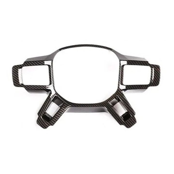 Car Craft Compatible With Range Land Rover Defender 90 110 130 L663 Lr129997 2020+ Steering Wheel Trim Cover Frame Stick On Style Carbon Fiber Look - CAR CRAFT INDIA