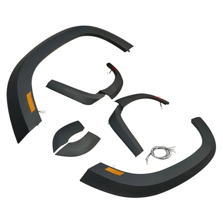Car Craft Compatible With Range Land Rover Defender 110 L663 Lr129997 2020+ Wide Style Body Kit Upgrade Wheel Arches Extension Trims 4 Door 110 With Led - CAR CRAFT INDIA