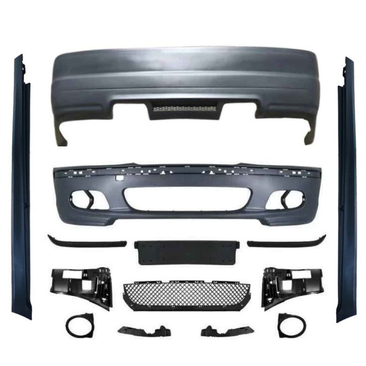 Car Craft Compatible With Bmw 3 Series E46 1998-2004 Upgrade Facelift Convert To M Sport M3 M Tech Bodykit Bumper