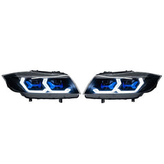 Car Craft Compatible With Bmw 3 Series E90 2008-2012 Car Front Upgraded Head Light Lamp Xenon Headlight Retrofit Upgrade Modified Led Drl Hid Laser Style 2 For Helogen Car - CAR CRAFT INDIA