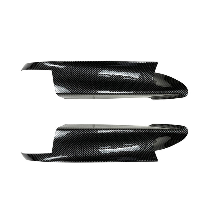 Car Craft Compatible With Bmw 3 Series E90 E91 E92 2007-2011 M Sports Front Bumper Lip Splitter Skirts Canard Carbon Fiber Look Zst- 477 Cf