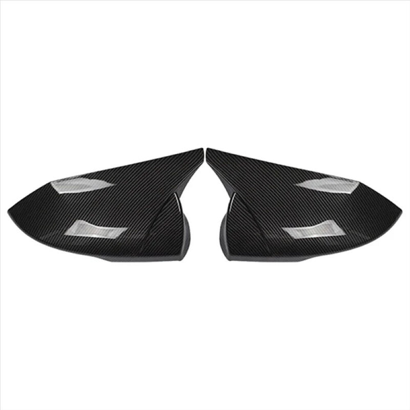 Car Craft Compatible With Hyundai Elantra 2021+ Side Rear View Mirror Cover Cap Paste Style Ar-mr-045 Cf Carbon Fiber Look CC-8577 - CAR CRAFT INDIA