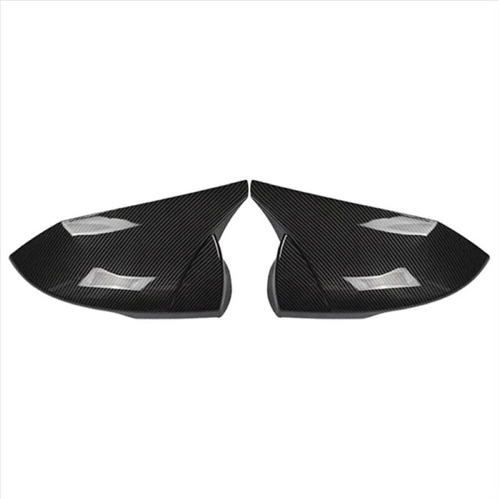 Car Craft Compatible With Hyundai Elantra 2021+ Side Rear View Mirror Cover Cap Paste Style Ar-mr-045 Cf Carbon Fiber Look CC-8577 - CAR CRAFT INDIA