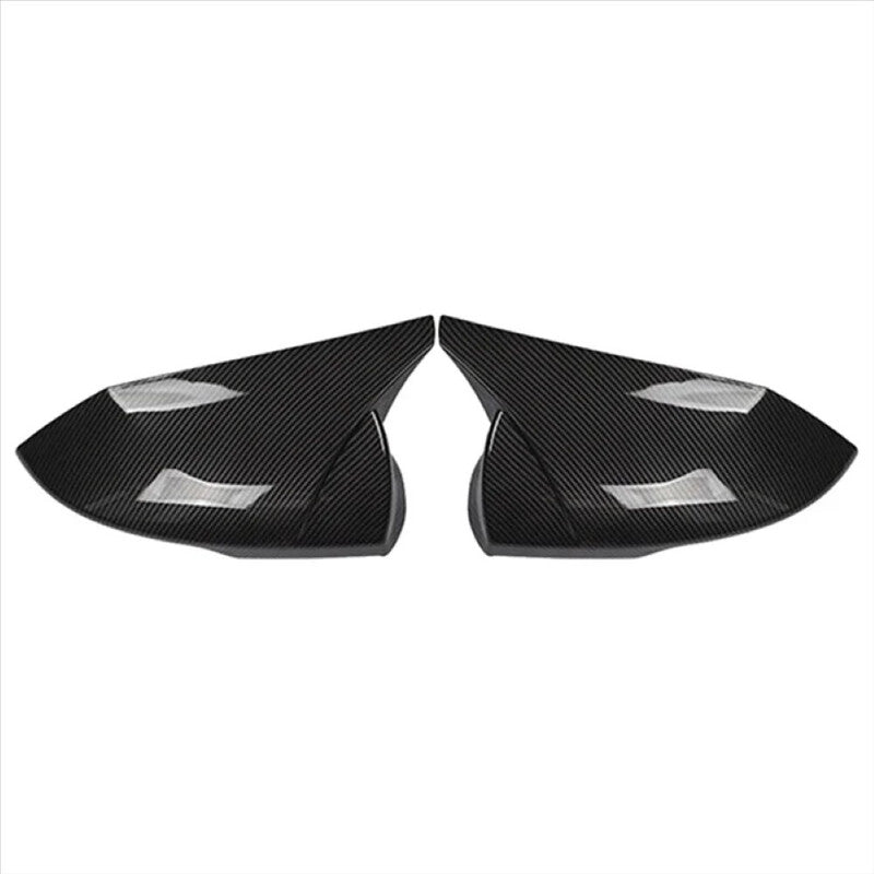 Car Craft Compatible With Hyundai Elantra 2021+ Side Rear View Mirror Cover Cap Paste Style Ar-mr-045 Gb Glossy Black CC-8576 - CAR CRAFT INDIA