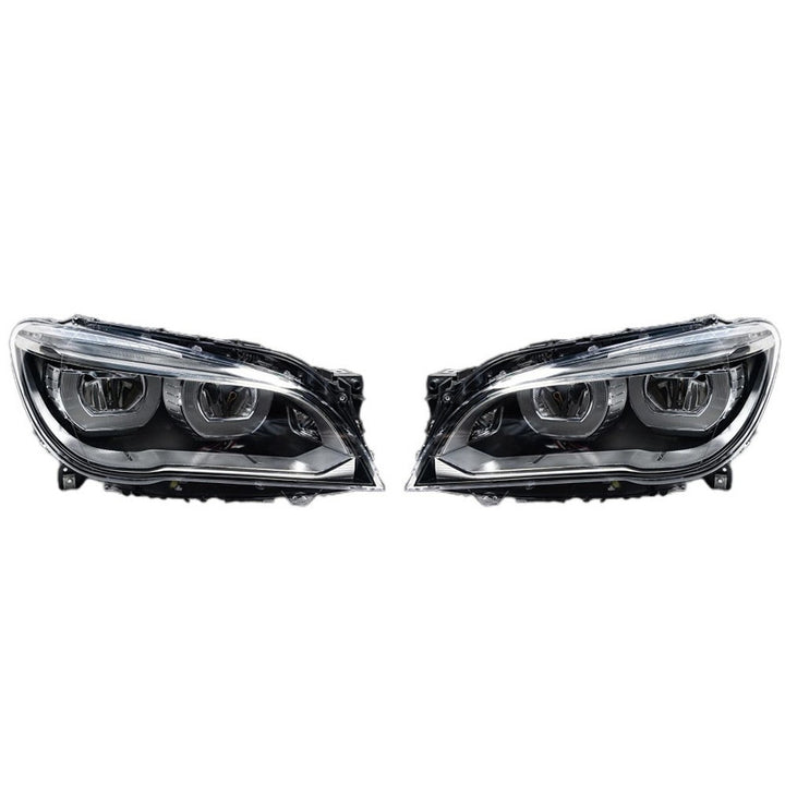 Car Craft Compatible With Bmw 7 Series F02 2009-2015 Car Front Upgraded Head Light Lamp Xenon Headlight Retrofit Upgrade Modified Led Drl Hid Lci Style