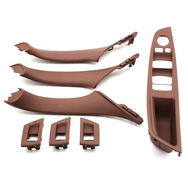 Car Craft Compatible With Bmw 5 Series F10 2010-2017 Car Interior Door Armrest Inside Pull Handle Inner Full Set Brown 61934 225859l 225860r 261954r 261957l In Rhd Model A CC-7872 - CAR CRAFT INDIA