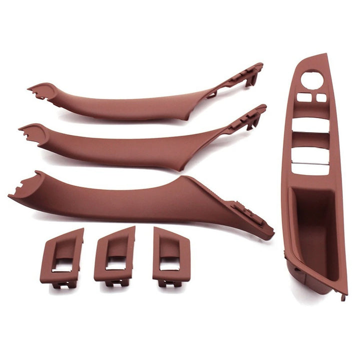 Car Craft Compatible With Bmw 5 Series F10 2010-2017 Car Interior Door Armrest Inside Pull Handle Inner Full Set Red Brown 61934 25859l 25860r 61954r 61957l In Rb Rhd Model A CC-7873 - CAR CRAFT INDIA