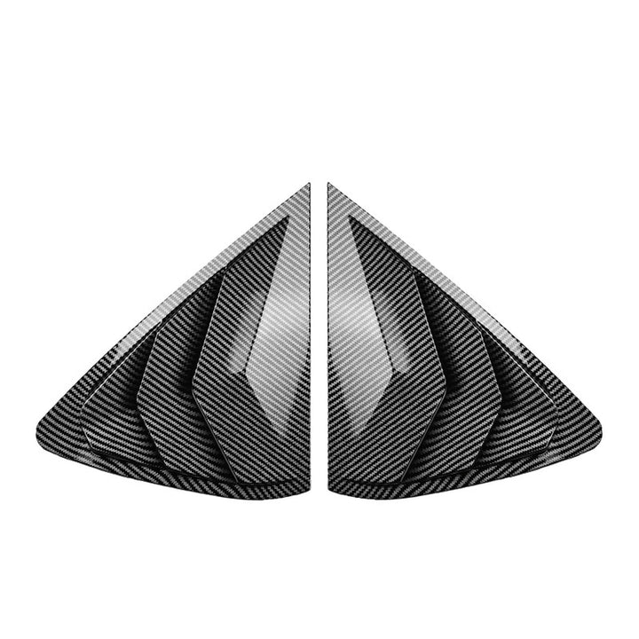 Car Craft Compatible With Bmw X6 F16 2014-2019 Rear Side Window Louver Cover Trim Lid Zst-634 Cfl Carbon Fiber Look