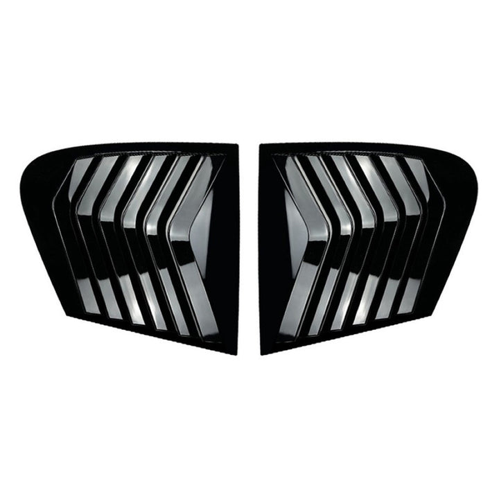 Car Craft Compatible With Bmw 1 Series F20 2011-2018 Rear Side Window Mirror Louver Spoiler Cover Glossy Black Zst-453 Gb