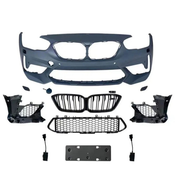 Car Craft Compatible With Bmw 1 Series F20 2012-2014 Front Bumper Upgrade Convert To F20 M2c Bumper Gril Bodykit