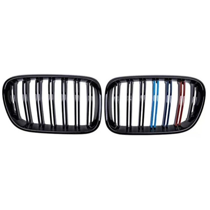 Car Craft Compatible With Bmw X3 X4 F25 F26 2010-2013 Front Bumper M Tri Colour Show Grill