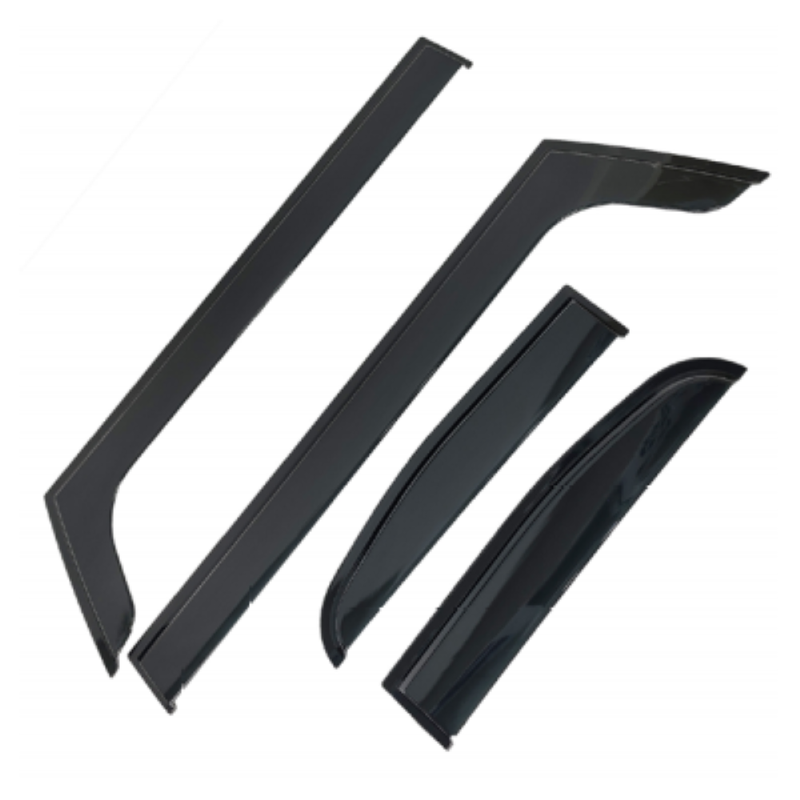 Car Craft Compatible With Toyota Land Cruiser Fj Cruiser 2007-2017 Rain Shine Side Window Wind Deflectors Rain Sun Guard Door Visor Doorvisor Deflector Visor Shades Ventvisor Strip CC-7760 - CAR CRAFT INDIA