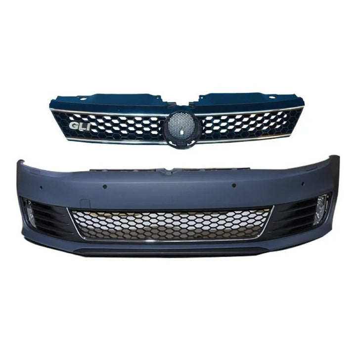 Car Craft Compatible With Vw Volkswagen Jetta Mk6 2012-2014 Upgrade Facelift Convert To Gli Line Style Front Bumper Bodykit
