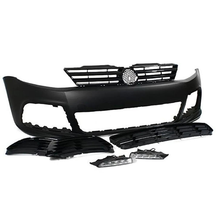 Car Craft Compatible With Vw Volkswagen Jetta Mk6 2012-2014 Upgrade Facelift Convert R Line Style Front Bumper Bodykit