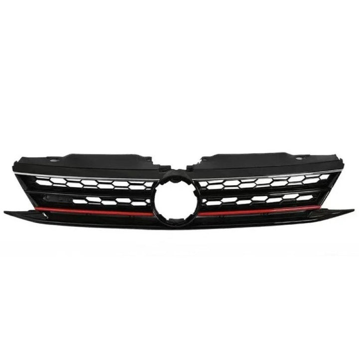 Car Craft Compatible With Vw Volkswagen Jetta Mk6 2015-2017 Upgrade Facelift Convert To Gli Style Front Bumper Show Grill Red Line