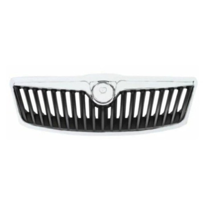 Car Craft Compatible With Skoda Laura Octavia 2009-2013 Rs Vrs Style Front Bumper Show Grill Black