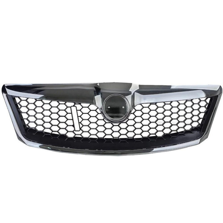 Car Craft Compatible With Skoda Laura Octavia 2009-2013 Rs Vrs Style Front Bumper Show Grill Honeycomb Chrome