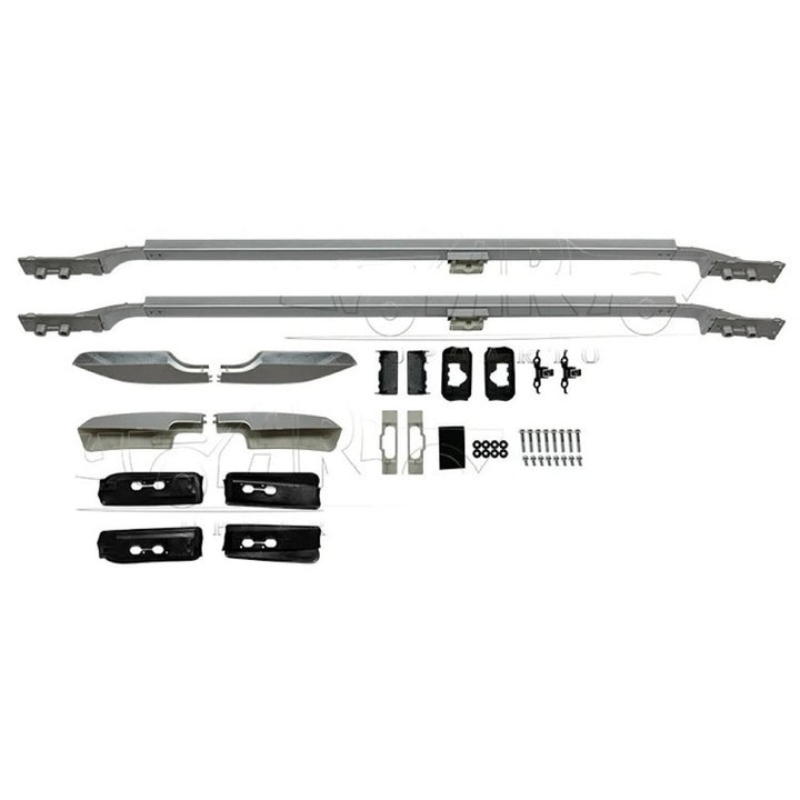 Car Craft Compatible With Toyota Land Cruiser Lc300 2022+ Roof Rail Rack Bar Ar-tyta-0149 Sl Silver Chrome CC-8562 - CAR CRAFT INDIA