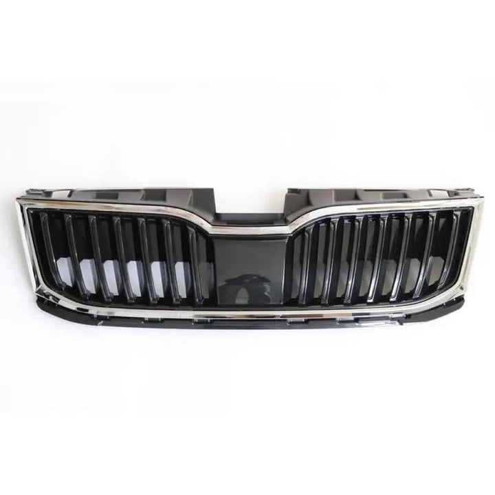 Car Craft Compatible With Skoda Octavia Iii 2017-2019 Rs Vrs Style Front Bumper Show Grill Silver