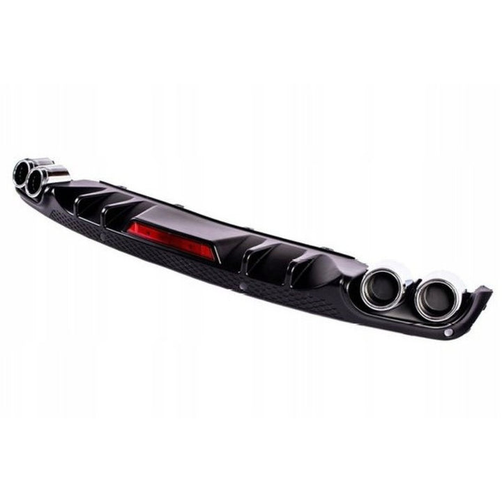 Car Craft Compatible With Skoda Octavia Iii 2017-2019 Rs Vrs Style Rear Bumper Afetr Rear Lip Diffuser Skirts Splitter Tips