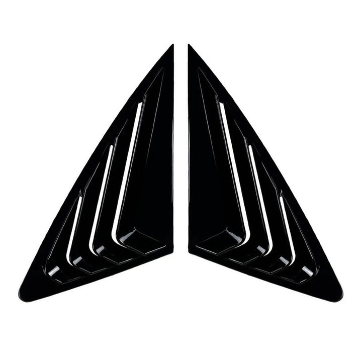 Car Craft Compatible With Audi Q3 F3 Sportback 2019-2024 Car Rear Window Louvers Sticker Rear Triangle Window Shade Spoiler Trim Accessories Zst-773 Glossy Black