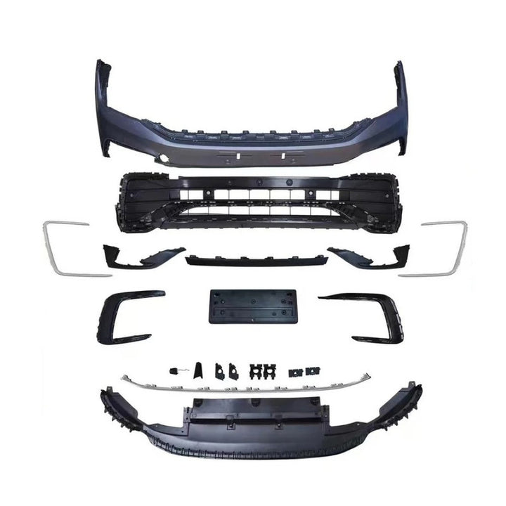 Car Craft Compatible With Vw Volkswagen Tiguan 2021-2023 Upgrade Facelift Convert To R Line Style Front Bumper Bodykit