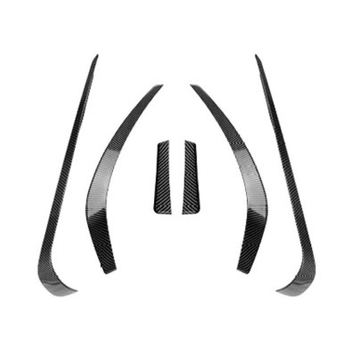 Car Craft Compatible With Mercedes Benz Cla Class W117 C117 2013-2016 Amg Front Bumper Lip Skirt Splitter Spoiler Set Zst-200 Zst-903 Zst-879 Carbon Fiber Look