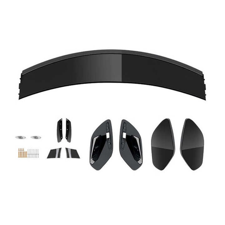 Car Craft Compatible With Mercedes Benz A Class W177 2019+ Hatchback Amg Rear Trunk Boot Roof Wing Lip Spoiler Splitter Skirts Zst