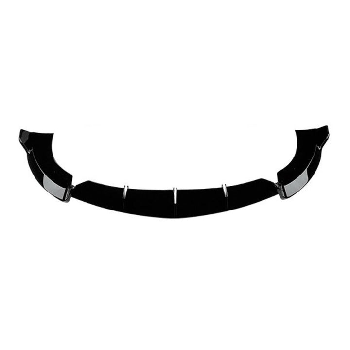 Car Craft Compatible With Mercedes Benz C Class W205 Lci 2019-2021 Amg Front Bumper Lip Splitter Diffuser Skirst Flag Canard Glossy Black Zst-633 Gb