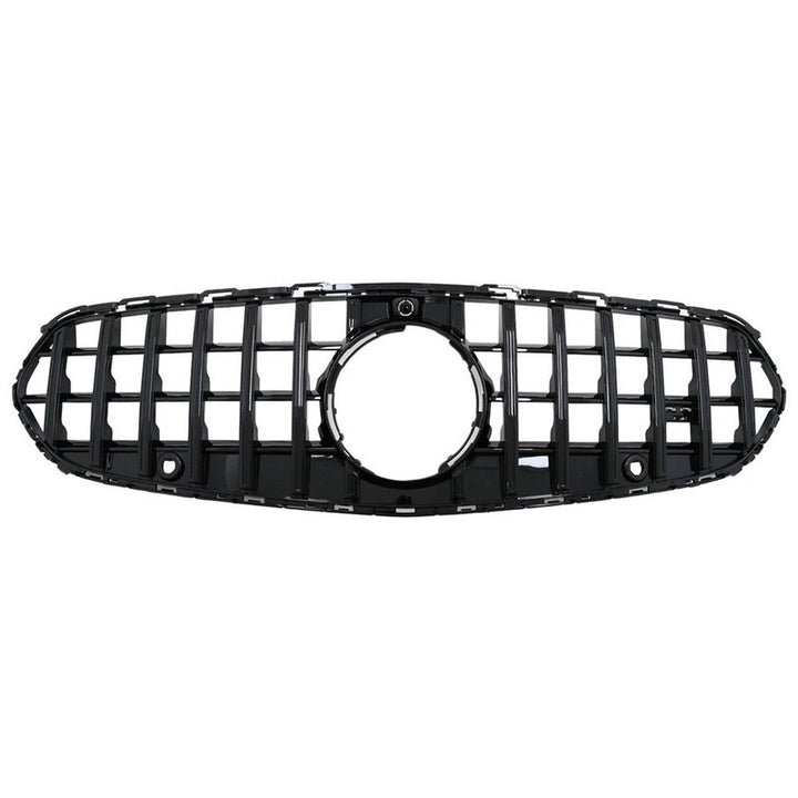 Car Craft Compatible With Mercedes Benz C Class W206 C206 2023 Upgraded Front Bumper Racing Mesh Show Grille With Camera Hole Gtr Black
