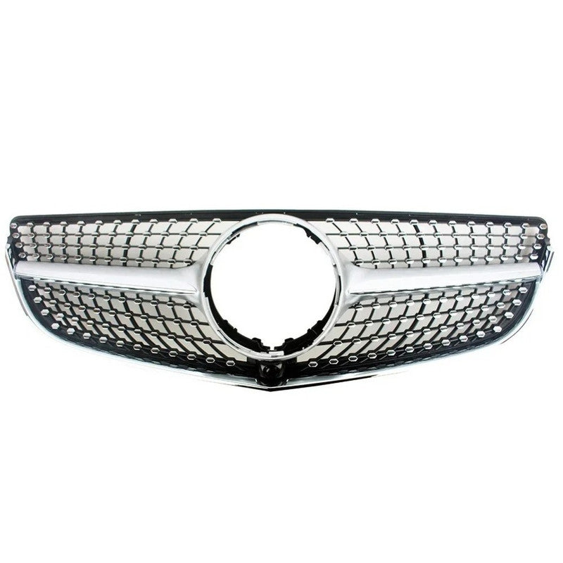 Car Craft Compatible With Mercedes Benz E Class Coupe W207 Lci 2014-2016 Car Front Racing Bumper Show Grille Diamond Silver - CAR CRAFT INDIA
