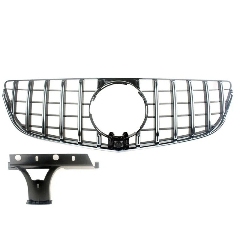 Car Craft Compatible With Mercedes Benz E Class Coupe W207 Lci 2014-2016 Car Front Racing Bumper Show Grille Gtr Silver - CAR CRAFT INDIA